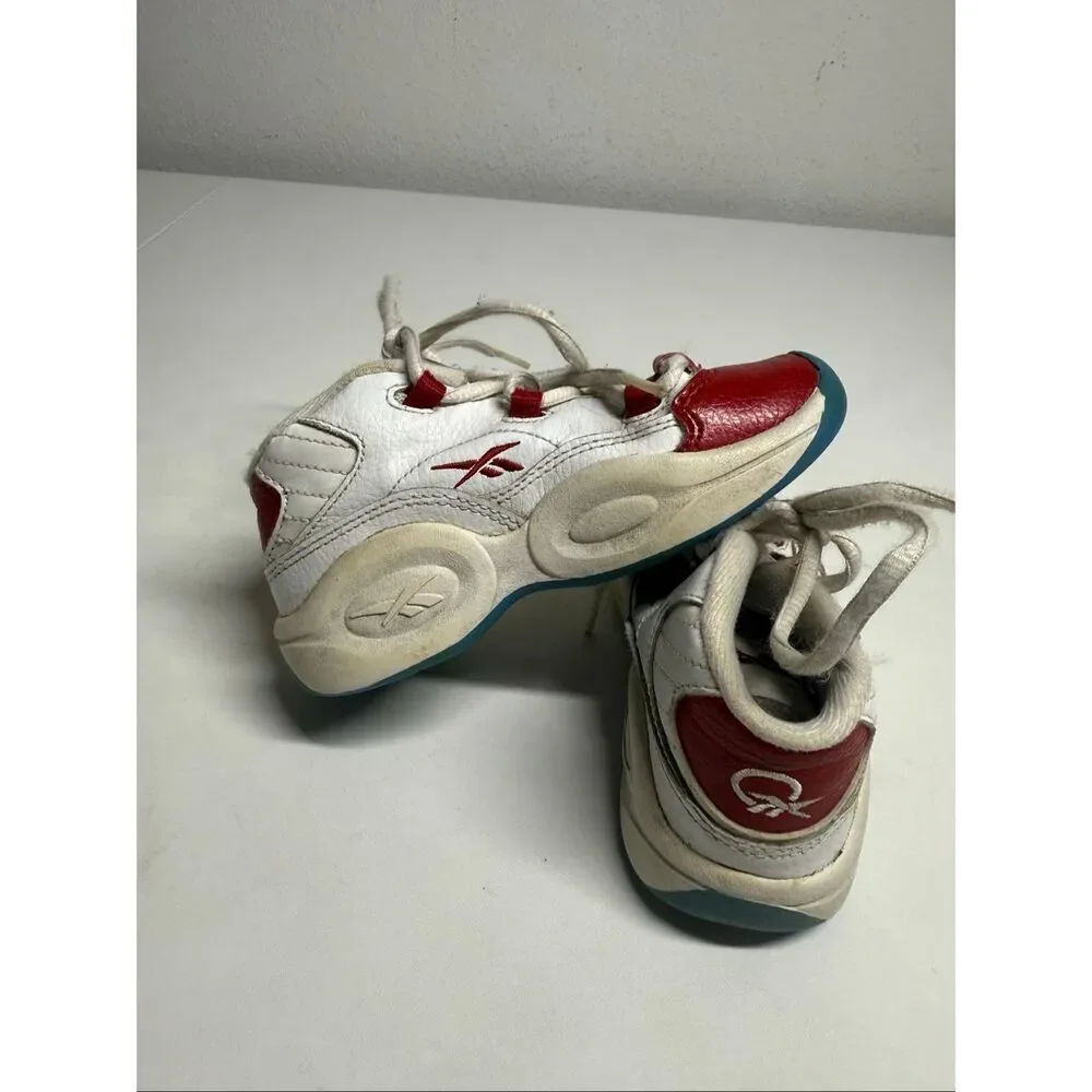 REEBOK QUESTION MID INFANT/TODDLER RED WHITE Size 9